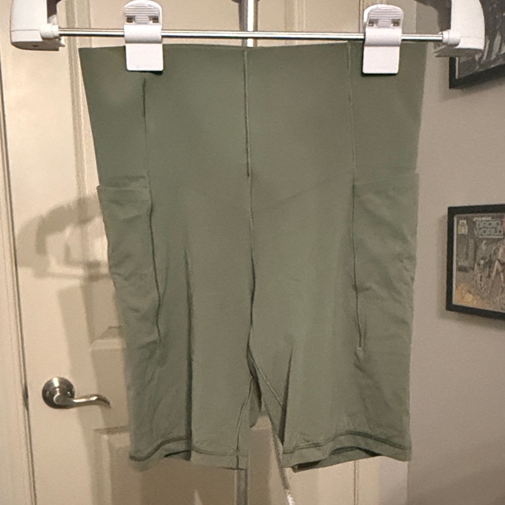 Offline by Aerie Olive Green Women's Biker Shorts